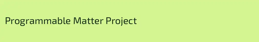 Programmable Matter Project